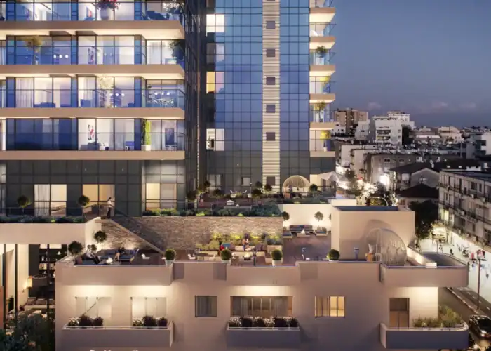 side view of building