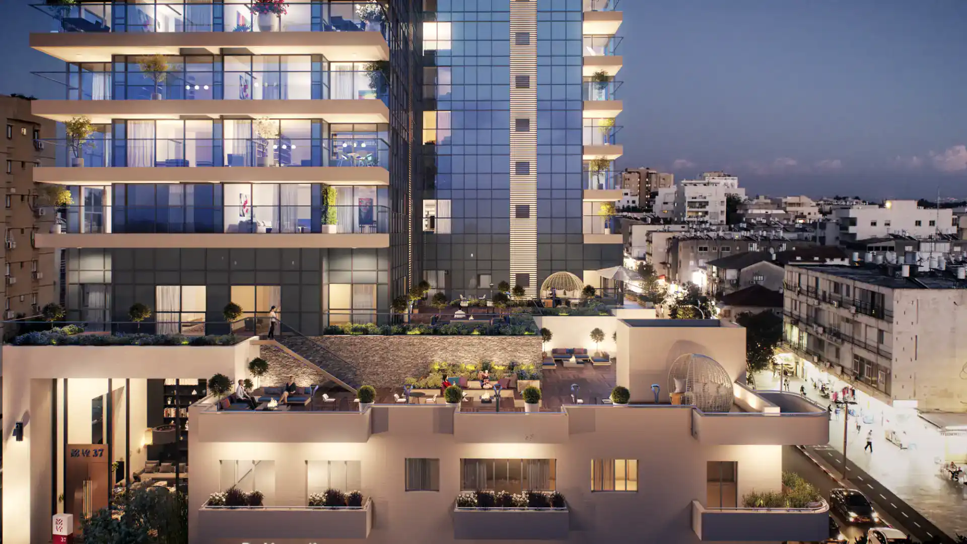 side view of building